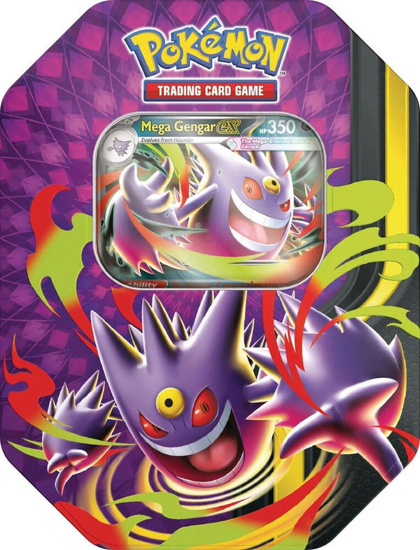 Pokémon TCG Mega Moonlit Tin Mega Gengar ex sealed
