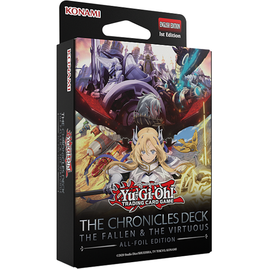 Yu-Gi-Oh! The Chronicles Deck: The Fallen & The Virtuous All-Foil Edition sealed box