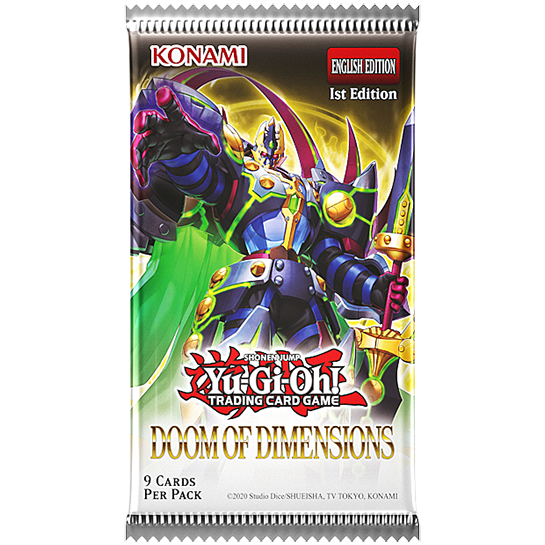 Yu-Gi-Oh! Sleeved Booster Pack (one of four sets included in the 8-pack bundle)